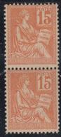 ** N°117 Paire - 1 Ex Chiffres épais (Mau N°117b) - TB - Unused Stamps