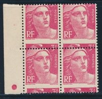** N°716 - Bloc De 4 - Piquage à Cheval - TB - Unused Stamps