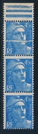** N°718A - Impression S/Raccord - Bde De 3 - BDF - TB - Unused Stamps