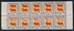 ** N°901 - Bloc De 10 - BDF - 5T. Imprimés S/raccord - TB - Unused Stamps