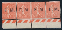 ** FRANCHISE MILITAIRE N°6a/c - Bde De 4 - BDF - TB - Unused Stamps