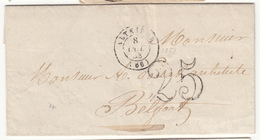 LAC T15 Altkirch - 1853 - Pour Benfeld - Taxe 25 Dt - TB - Storia Postale