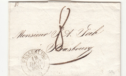 LAC T13 Wesserling - 19/Dec/1831 + Taxe Manus 8 - Pr Strasbourg - B/TB - Covers & Documents