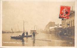 PARIS -INONDATION- QUAI DE LA GARE -CARTE-PHOTO - Überschwemmung 1910