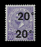 ** N°11a - 20c S/10c Violet - Dble Surcharge - TB - 1859-1959 Postfris