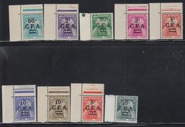 ** CFA - Dépt De La REUNION - TIMBRES TAXE N°36/44  - Tous BDF - TB - Sonstige & Ohne Zuordnung