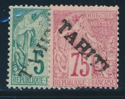 * N°10, 17 - 5c Vert Et 75c Rose - TB - Other & Unclassified