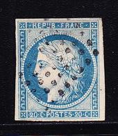 O N°12 - 20c Bleu - Obl. Los. Points - Clair - Eagle And Crown