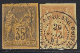 O N°44/45 - 25c Et 35c  TB - Eagle And Crown