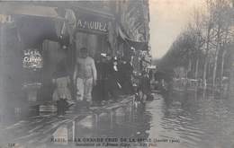 PARIS -INONDATION- AVENUE RAPP -CARTE-PHOTO - Überschwemmung 1910