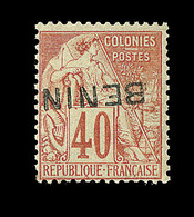 * N°11a - 40c Rouge Orange - Surch. Renversée - Signé Calves - TB - Other & Unclassified