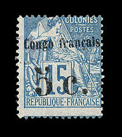 (*) N°2 - 5c S/15c Bleu - Signé Calves - TB - Autres & Non Classés