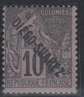 ** N°17 - 10c Noir S/lilas- Petites Rousseurs - Other & Unclassified