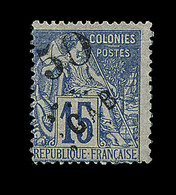 * N°4 - 50 S/15c Bleu - Forte Charn. - TB - Other & Unclassified