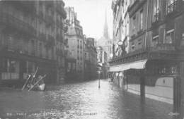 PARIS -INONDATION-PLACE MAUBERT -CARTE-PHOTO - Überschwemmung 1910