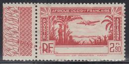 * POSTE AERIENNE N°2 - 2F90 Rouge - BDF - Légende "Guinée Française" Imprimée En Décalé - Signé A. Brun - TB - Andere & Zonder Classificatie