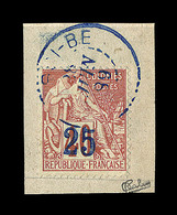 F N°6 - 25c S/40c Rouge Orange - Signé Calves - TB - Other & Unclassified