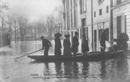 PARIS -INONDATION-QUARTIER DE L'ALMA RUE BAYARD -CARTE-PHOTO - Überschwemmung 1910