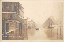 PARIS -INONDATION- QUAI DE LA RAPEE -CARTE-PHOTO - Überschwemmung 1910