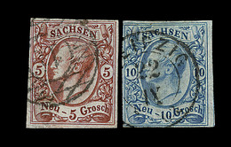 O N°11/12 - N°11 Signé Pfenninger - TB - Saxony