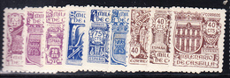* N°730/38 - 9 Valeurs - TB - Unused Stamps