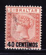 * N°19 - 40 Cent S/4p - TB - Gibraltar