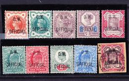 * Service N°51/55 + 56/60 (N°60 S/Fgt) - Surcharges Fausses - Used Stamps