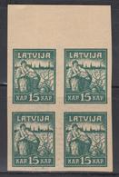 (*) N°35 - Bloc De 4 - BDF - ND - Essai Imprimé S/papier Publicitaire - TB - Latvia