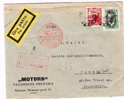 L Pli De KAUNAS - En Rec - 20/7/33 - S/env. Rec Commerciale - Via Berlin - Pr Paris - TB - Lituanie