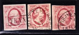 O N°2 (x3) -  Nuances  - TB - Unused Stamps