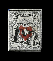 O N°13 I (N°17) - ORTS POST - Obl PP - Signé Brun - TB - 1843-1852 Timbres Cantonaux Et  Fédéraux