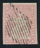O N°24 B1 - Obl. Grille - Signé Herrmann - Cote 140FS - TB - 1843-1852 Timbres Cantonaux Et  Fédéraux