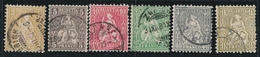 O N°44/46, 49, 50, 52 (N°49/51, 54, 55, 57) - Obl. Sans Garantie Pr Les N°50 Et 52 - B/TB - 1843-1852 Federal & Cantonal Stamps