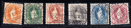 O N°66C/71C (N°71/72, 74/76, 78) - 6 Val - Dent. 11½x11 - TB - 1843-1852 Timbres Cantonaux Et  Fédéraux