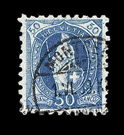 O N°70B (N°84) - 50c Bleu - TB Centrage - TB - 1843-1852 Federal & Cantonal Stamps