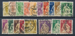 O N°113/144 + 122a (pli Pas Compté) + 123a, 124a, 126a, 134b, 138a = 37 T. Belles Oblit.  - TB - Used Stamps