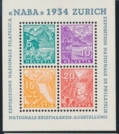 * N°1 - NABA 1934 -  TB - Blocks & Kleinbögen