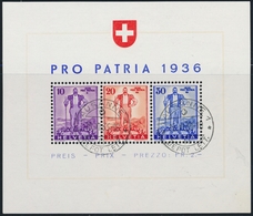 O N°2 - PRO PATRIA 1936 - Obl. Lausanne - TB - Blocs & Feuillets