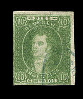 O N°9 - 10c Vert - Obl. Ovale Bleue - TB - Other & Unclassified