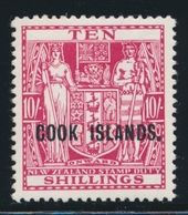 ** N°50 - 10 Shillings - TB - Cookinseln