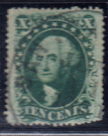 O N°13 - 10c Vert Foncé - TB - Used Stamps