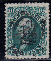 O N°22a - 10c Vert - Avec Grille En Relief - TB - Used Stamps