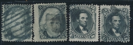 O N°27, 28 Et 27b + 28a (grilles En Relief) - B/TB - Used Stamps