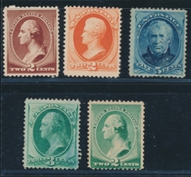 (*) N°41, 58a, 59a, 60, 64 - 5 T. - B/TB - Used Stamps