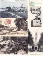 CPA Dépt 71 - Chalon S/Saône - 5 CPA Dt 4 Circ - Le Port Des Torpilleurs, Le Port Du Canal, Marché St Vincent Très Animé - Overprinter Postcards (before 1995)