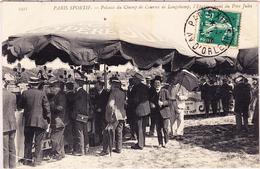 CPA Dépt 75 - Paris - Circ 1909 - Pelouse Du Champ De Courses De Longchamp - L'Etablissement Du Père Jules - TB - Overprinter Postcards (before 1995)