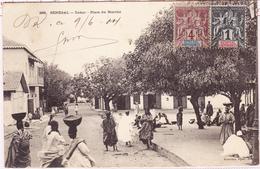 CPA Dakar - Place Du Marché - Circ - TB - Autres & Non Classés