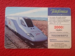 ANTIGUA TARJETA TELEFÓNICA PHONE CARD TALGO 350 TREN TRAIN TRENES TRAINS ESPAÑA SPAIN ESPAGNE VER FOTO/S Y DESCRIPCIÓN - Otros & Sin Clasificación