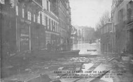 PARIS -INONDATION- RUE GROS A AUTEUIL-CARTE-PHOTO - Überschwemmung 1910