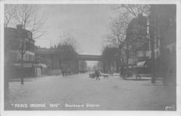 PARIS -INONDATION- BLD DIDEROT-CARTE-PHOTO - Überschwemmung 1910